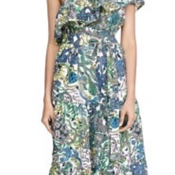 A.L.C Floral One-Shoulder Maxi Dress xsmall retails $400 - Picture 1 of 2